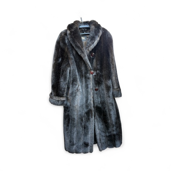 Luxurious Black Teddy Coat - Size 12 - Picture 6 of 7